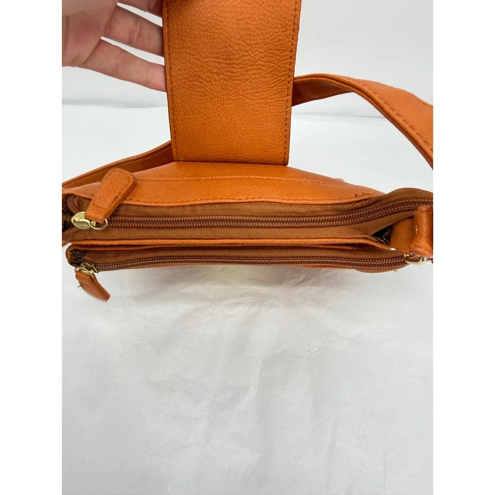 Crossbody Bag Faux Leather Gold Hardware Small Purse 8